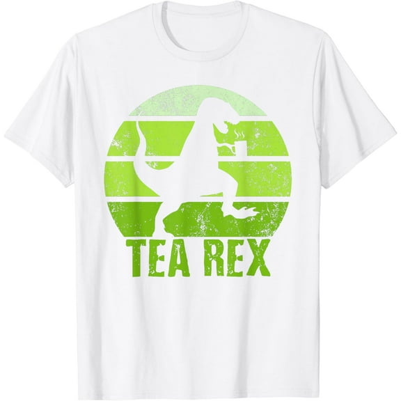 Tea Rex Shirt Retro Vintage T-rex Funny Dinosaurs Tea Party T-Shirt
