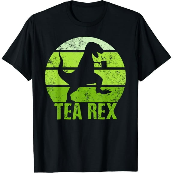Tea Rex Shirt Retro Vintage T-rex Funny Dinosaurs Tea Party T-Shirt