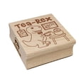 thumbnail image 1 of Tea Rex Tyrannosaurus Rex Dinosaur Square Rubber Stamp Stamping Scrapbooking Crafting - Small 1.25in, 1 of 7