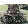 thumbnail image 1 of Tea Rose Cast Aluminum Tree Bench, Antique Bronze, 1 of 1