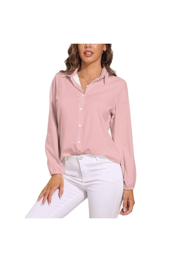 Tea Rose Long Sleeve Blouse Woman Streetwear Casual Shirts Summer Oversize Woman Streetwear Clothing Birthday Present