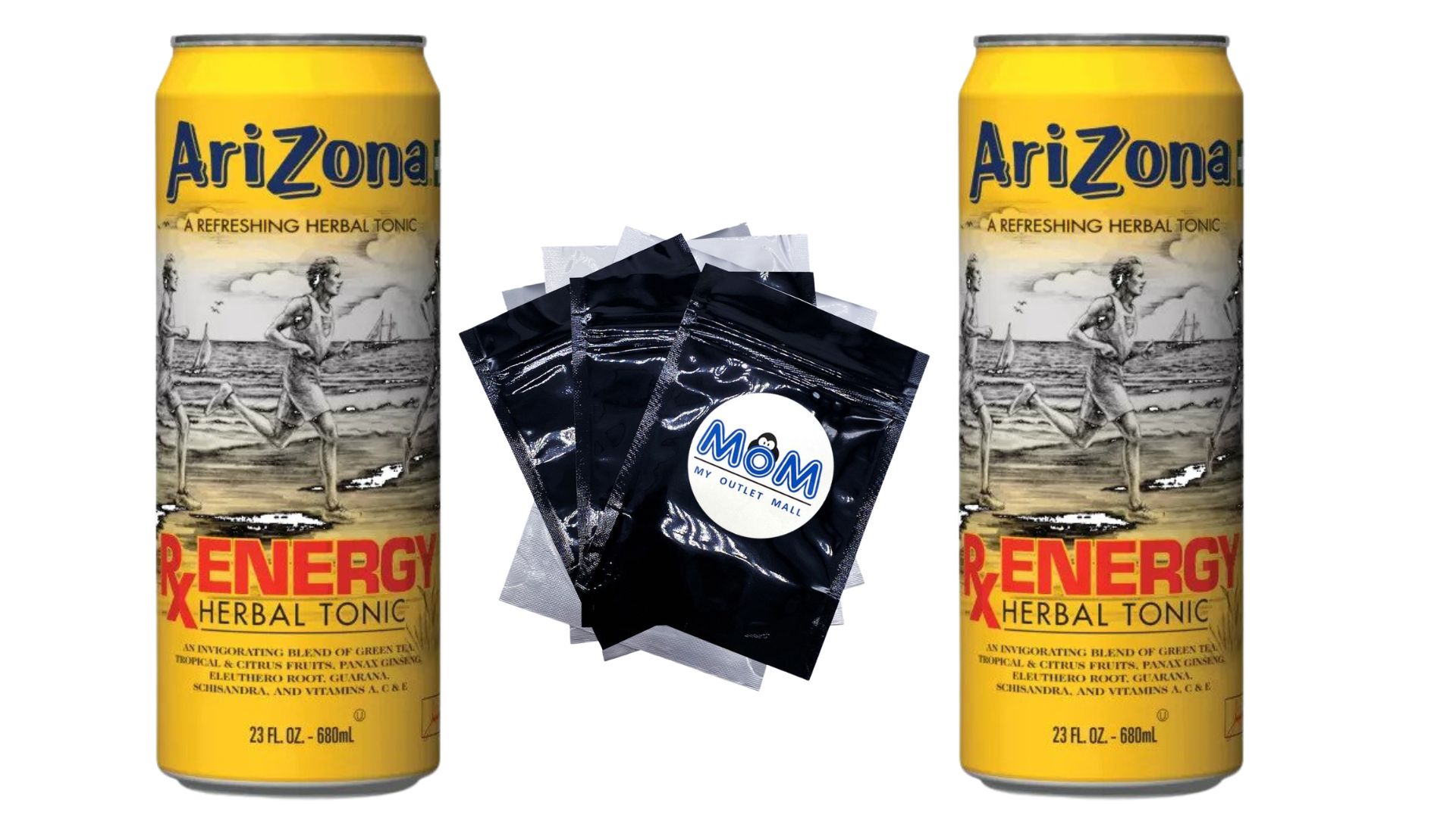 Tea Rx Energy Herbal Tonic 2 pack 23oz per pack Arizona plus 3