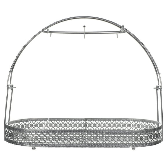 Tea Set Stand, Wrought Iron Coffee Mug Holder Rack Tea Set Stand Dishes Organizer Drainer