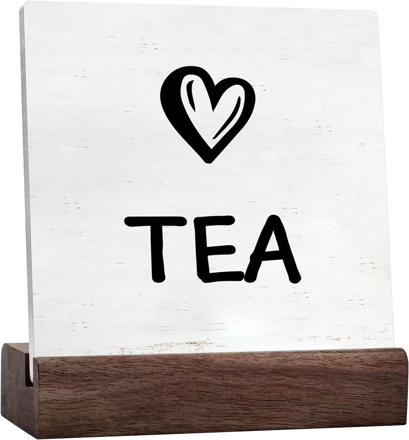 Tea Sign With Saying Desk Decor Farmhouse Kitchen Tea Lovers Rustic ...