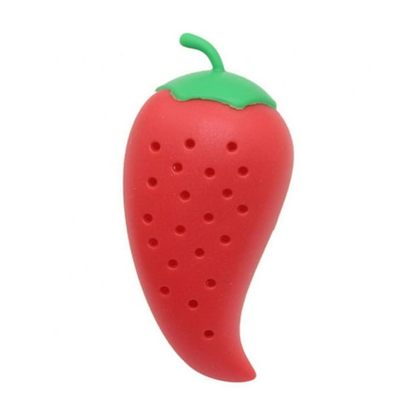 Tea Strainer Filter Chili Food Safe Crock Soup Stews Kitchen Cooking Seasoning Tool Health Baby Care ‚Use Handy and Professional, Red