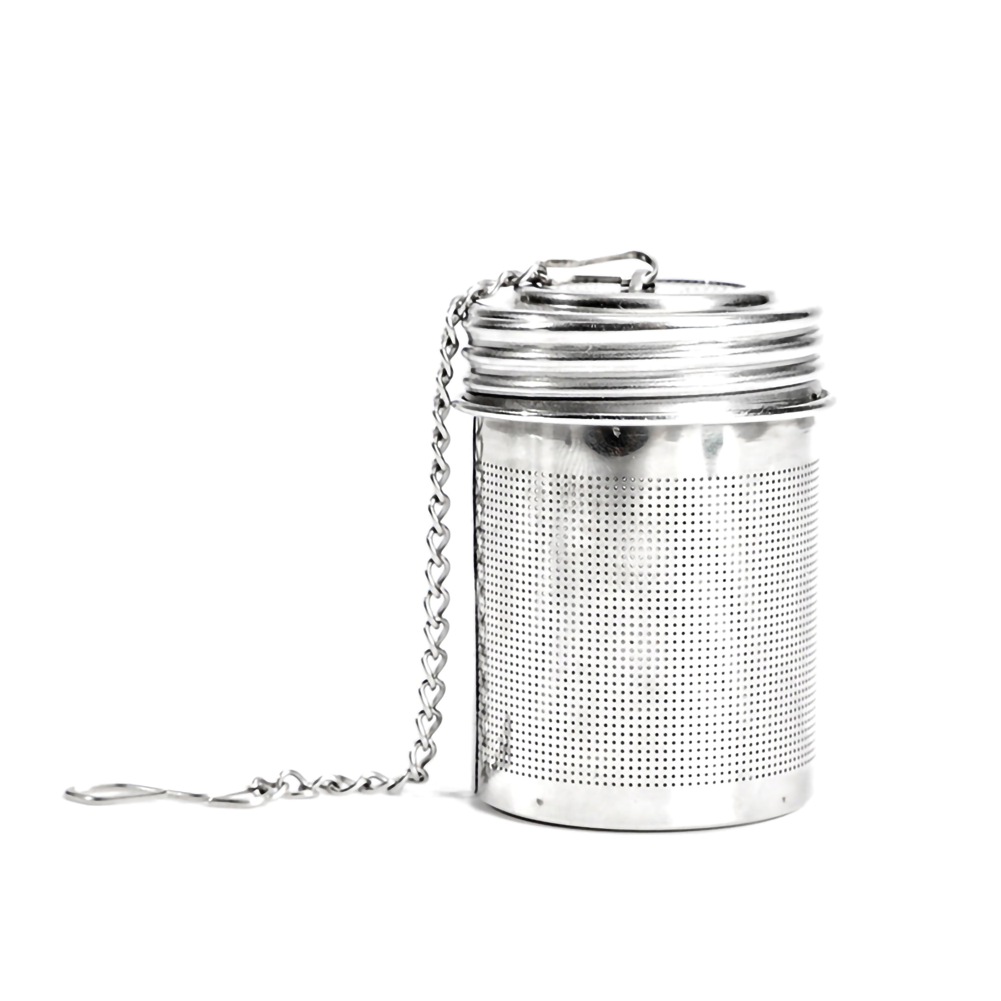 Tea Strainer Ultrafine Mesh with Chain Hook Cylindrical Tea Strainer
