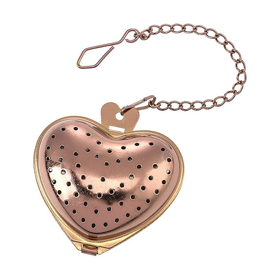 Tea Strainers, Stainless Steel Heart Shape Mesh Tea Infusers,Tea Filter with Extended Chain Hoo,Reusable Strainer Filters Metal Tea Diffusers for Brew Fine Loose Tea and Spices & Seasonings