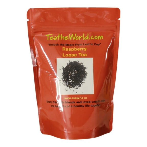 Tea The World Raspberry Yogurts, Loose Tea Leaf, Gluten-Free, All Organic Diet, 1 Ounce