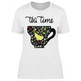 thumbnail image 1 of Tea Time Big Doodles In Cup T-Shirt Women -Image by Shutterstock, Female Medium, 1 of 2