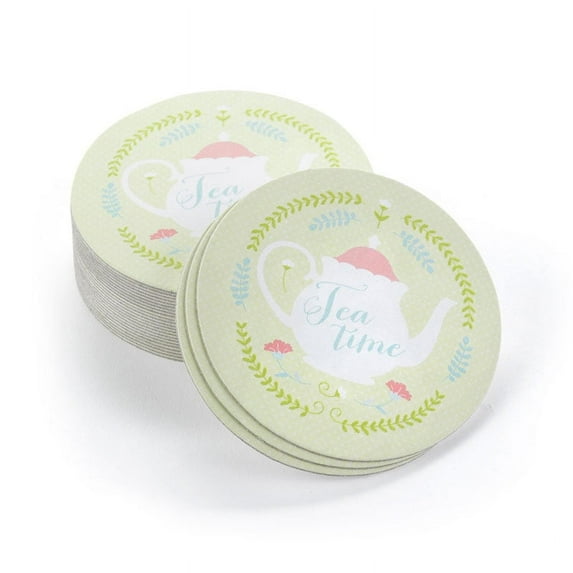 HBH Wedding Tea Time Coaster - Blank - Package of 25