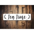 thumbnail image 1 of Tea Time Novelty Decor, Metal Wall Sign - 4x18 Inches, 1 of 4