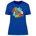 thumbnail image 1 of Tea Time, Pot, Cup And Flowers T-Shirt Women -Image by Shutterstock, Female Medium, 1 of 2