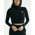 thumbnail image 1 of Mrs Momma Bear Long-Sleeve Crop-Top Athleisure Black, Tea Time Top (Women's), 1 of 5