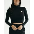 thumbnail image 1 of Mrs Momma Bear Long-Sleeve Crop-Top Athleisure Black, Tea Time Top (Women's), 1 of 6