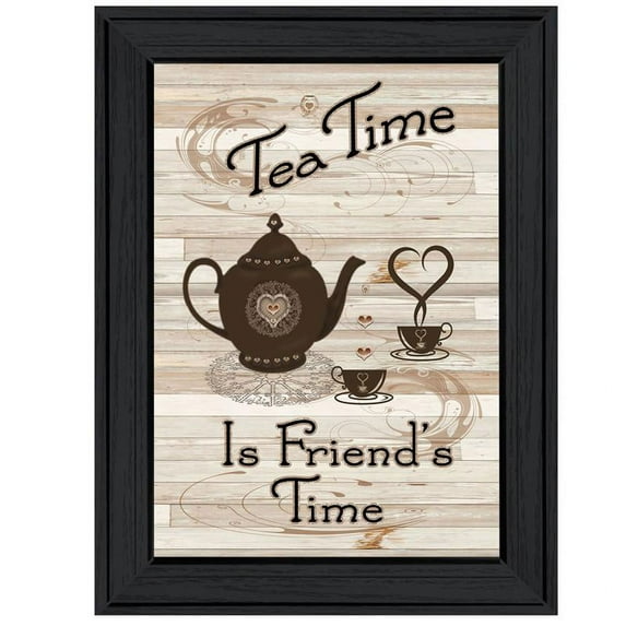 TrendyDecor4U Tea Time By Millwork Engineering Framed Print ME28A-405