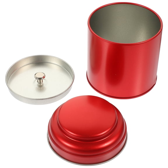RENACLIPY Red Metal Tea Canister Airtight for Loose Leaf Tea Home Storage
