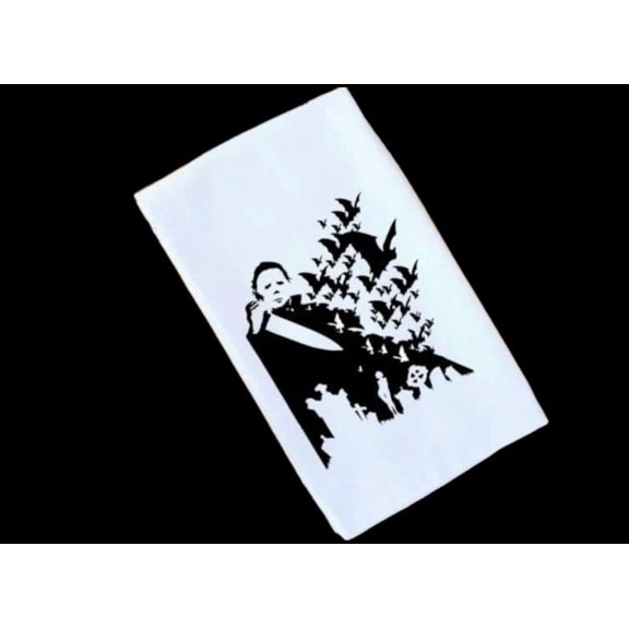 Tea Towel Halloween Myers Flour Sack