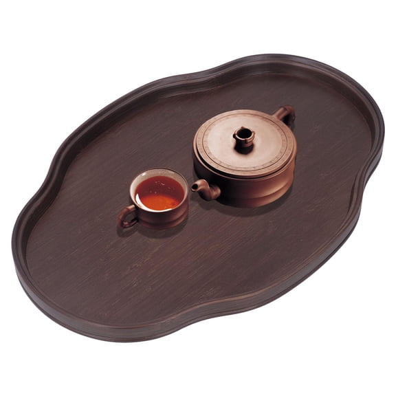 Tea Tray Serving Tray Multifunctional Tray Decorative Trays Serving Platter Wooden Tray Breakfast Platter Coffee Table Tray for Serve 37*25.5*2.3cm)