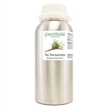 Tea Tree Australia Essential Oil – 16 fl oz (473 ml) Aluminum Bottle w/Plug Cap – 100% Pure Essential Oil - GreenHealth