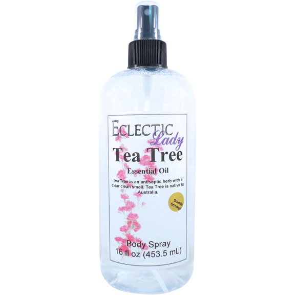 Tea Tree Body Spray, Eclectic Lady, Hydrating Mist, Unisex (Double Strength), 16 oz