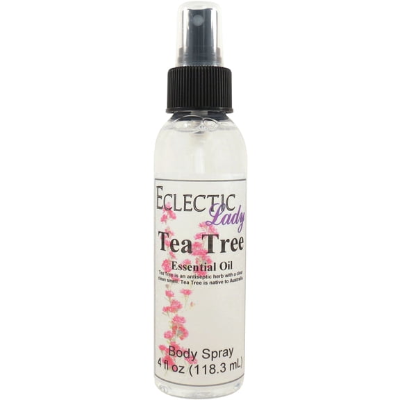 Tea Tree Body Spray, Eclectic Lady, Hydrating Mist, Unisex (Double Strength), 4 oz
