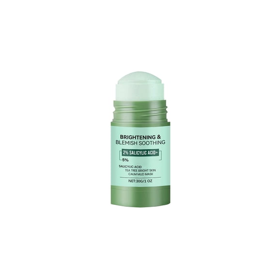 Tea Tree Bright Skin Calm Mud Mask Stick With 2% Salicylic Acid & 5% Tea Tree Extract, Brightens Skin, Soothes Blemishes And Redness, Clears Pores, Gentle For Daily Facial Care, All Skin Types