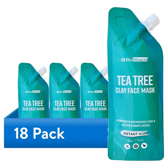 (18 pack) Tea Tree Clay Face Mask 50g