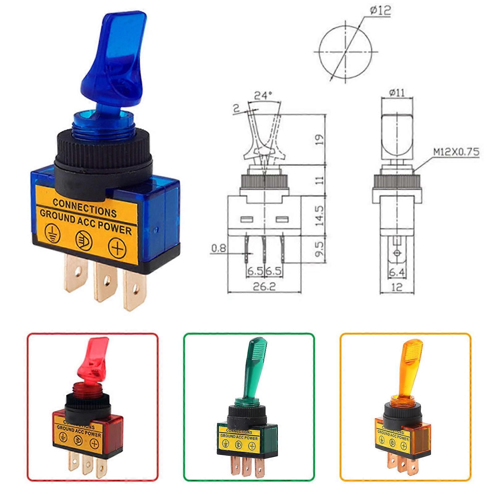 Auto Boat Truck Marine On/Off Power Button Illuminated Led Lighted ...