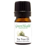 Tea Tree Essential Oil - 1/6 fl oz 5 ml Glass Bottle w/ Euro Dropper - 100% Pure Essential Oil by GreenHealth