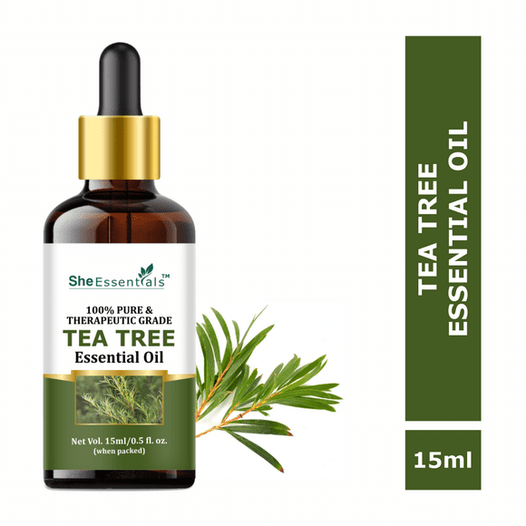 Tea Tree Essential Oil 100% Natural & Pure for Hair, Skin & Aromatherapy