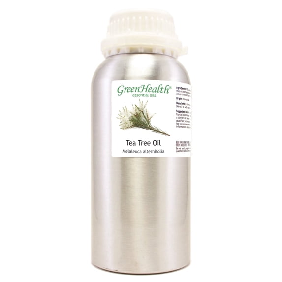 Tea Tree Essential Oil 100% Pure - 16 fl oz - Aluminum Bottle - GreenHealth