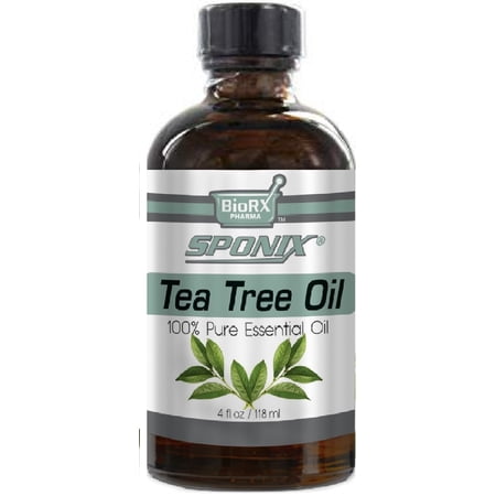 Tea Tree Essential Oil 4 oz / 118 ml Aromatherapy Made with 100% Pure Therapeutic Grade Essential Oils Premium Grade by Sponix Made in USA (FAST SHIPPING)