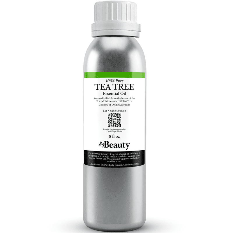 Tea Tree Essential Oil, 8 Fl Oz - 100% Pure & Organic for Skin, Hair, Face, and Scalp by DIYBeauty