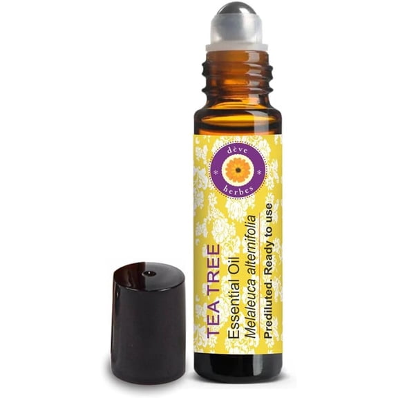 Tea Tree Essential Oil Roll On Blend 10ml Pre Diluted for Aromatherapy & Fresh Herbal Wellness Aroma