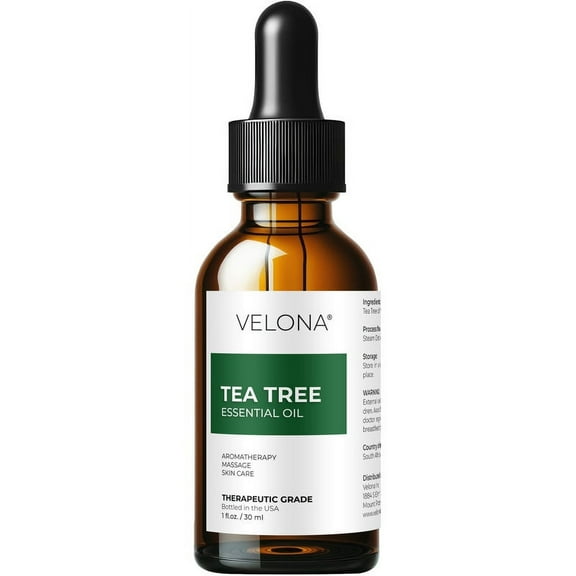 Tea Tree Essential Oil by Velona - 1 oz | Tea Tree Grade for Aromatherapy Diffuser Undiluted