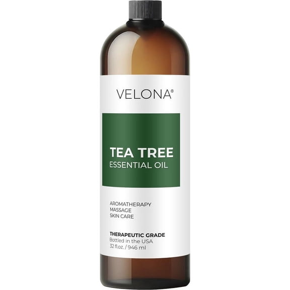Tea Tree Essential Oil by Velona - 32 oz | Tea Tree Grade for Aromatherapy Diffuser Undiluted