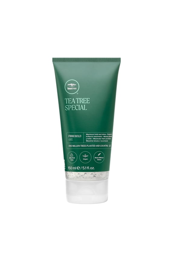 Tea Tree Firm Hold Gel, Hair Gel, Maximum Hold, High-Shine Finish,  For All Hair Types , 5.1 oz.