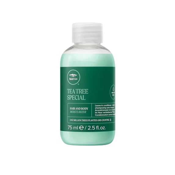 Tea Tree Hair and Body Moisturizer Leave-In Conditioner, Body Lotion, After-Shave Cream, For All Hair + Skin Types, 2.5 oz.