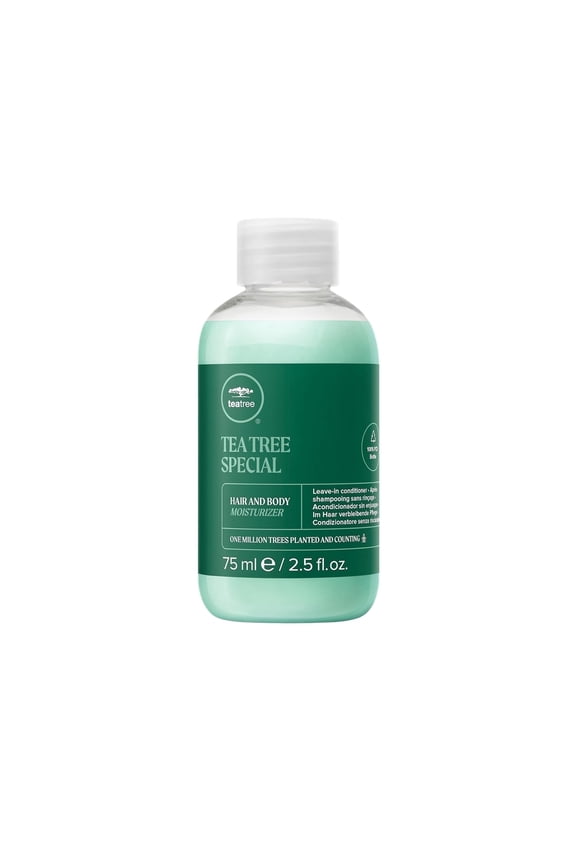 Tea Tree Hair and Body Moisturizer Leave-In Conditioner, Body Lotion, After-Shave Cream, For All Hair + Skin Types, 2.5 oz.