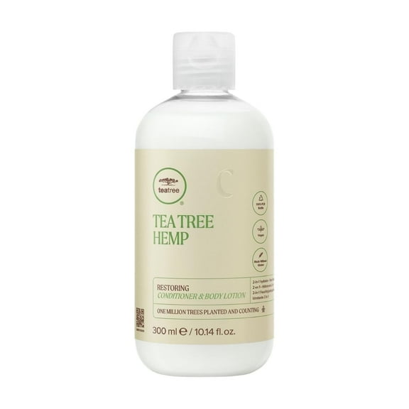 Tea Tree Hemp Restoring Conditioner And Body Lotion, 10.14 oz.