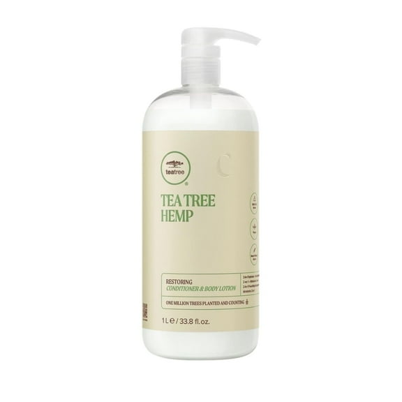 Tea Tree Hemp Restoring Conditioner And Body Lotion, 33.8 oz.