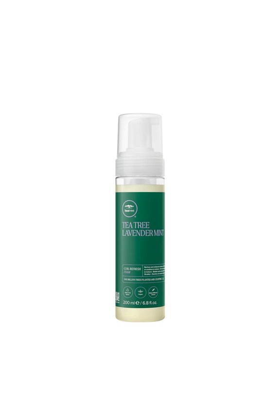 Tea Tree Lavender Mint Curl Refresh Foam, Hair Mousse, For Coarse, Curly + Dry Hair, 6.8 oz.
