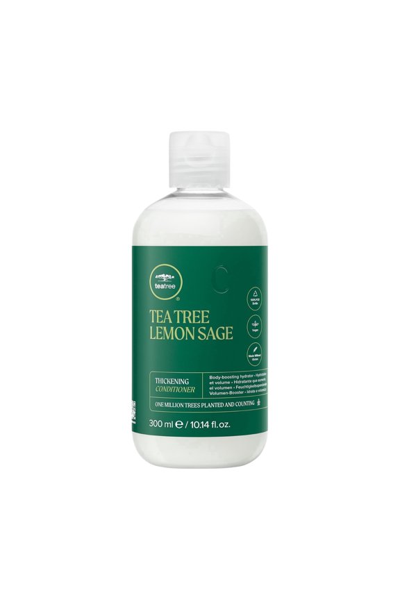 Lemon Sage Thickening Conditioner, Builds Body + Boosts Volume, For Fine Hair, 10.14 oz.