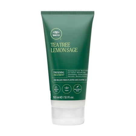Tea Tree Lemon Sage Thickening Treatment, Volumizing Hair Mask, For Fine Hair, 5.1 fl. oz