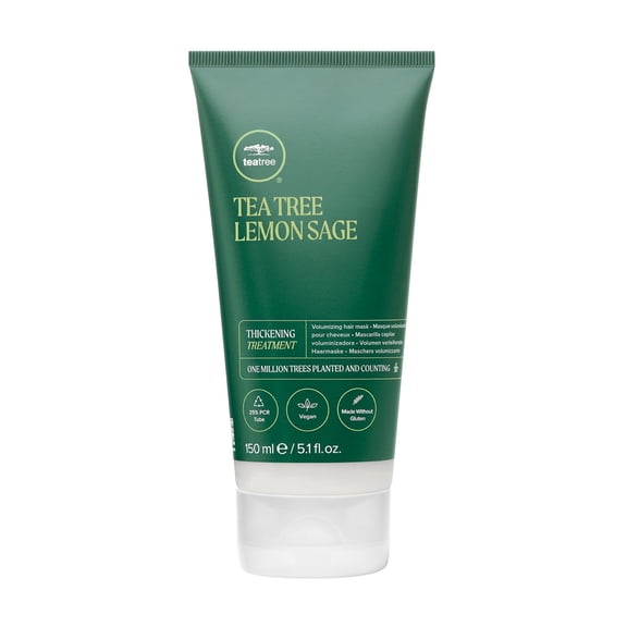 Tea Tree Lemon Sage Thickening Treatment, Volumizing Hair Mask, For Fine Hair, 5.1 fl. oz