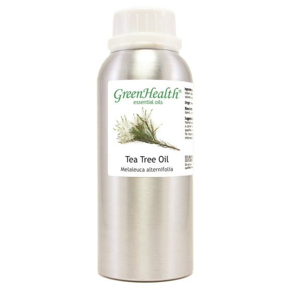 Tea Tree Oil 8 fl oz (237 ml) Aluminum Bottle w/Plug Cap 100% Pure Essential Oil
