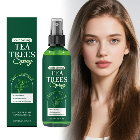Tea Tree Oil Conditioner, Leave In Conditioner, Wash Free Hair Care Spray, Detangler Spray for Dry Damaged Hair, Frizz Control, Itchy Scalp Relief for Men & Women