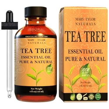 Tea Tree Oil, Large 4 oz , 100% Pure Essential Oil, Therapeutic Grade, Melaleuca alternifolia by Mary Tylor Naturals