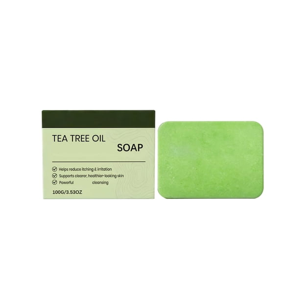 Tea Tree Oil Relieving Soap Reduces Redness And Cares For Skin Health Natural Cleansing Bar 100G