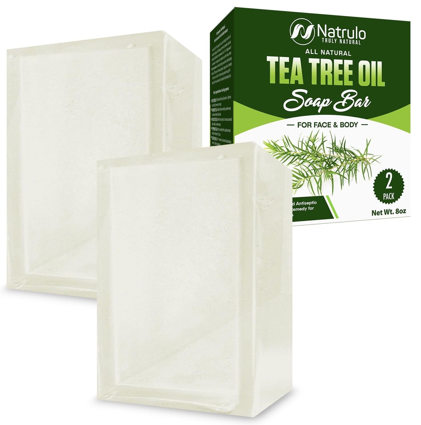 Tea Tree Oil Soap YPF5 Bar for Face & Body, 4oz All Natural Remedy